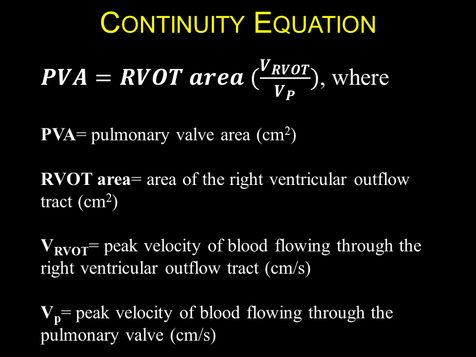 Aortic Valve Area Calculation